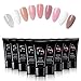 Nails Extension Gel Kit, 9 Farben * 15ml Schnell trocknender Kleber (15ml)