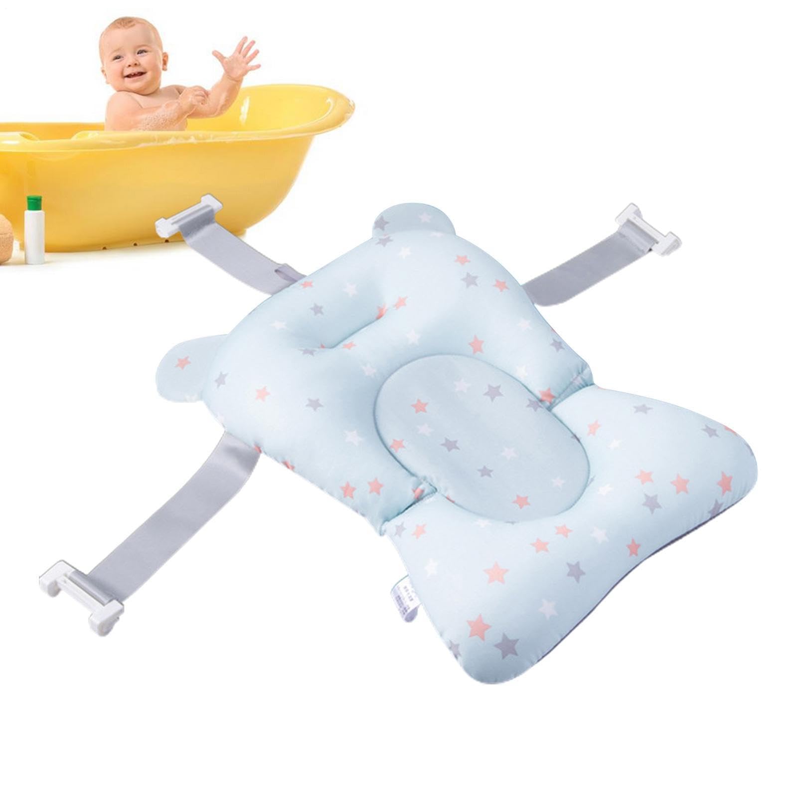 Cojín De Baño Para Recién Nacido, Alfombrilla De Baños Acolchada Antideslizante, Almohada Con Soporte Adaptable Con Hebillas Y 3 Cinturones De Seguridad, Articulo Para Baño Del Bebé En Hogar — view 10