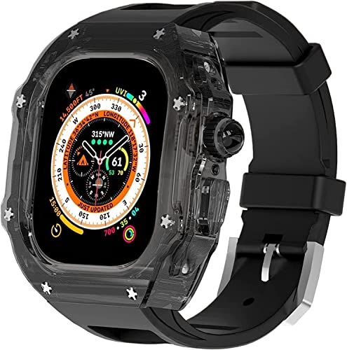 Kit de modification RM Clear transparent avec bracelet de remplacement iWatch