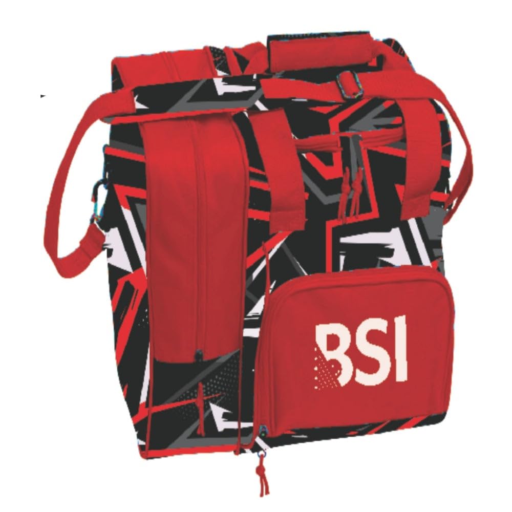 BSI Deluxe Single Ball Tote Bowling Bag with Shoe Compartment & Accessory Storage