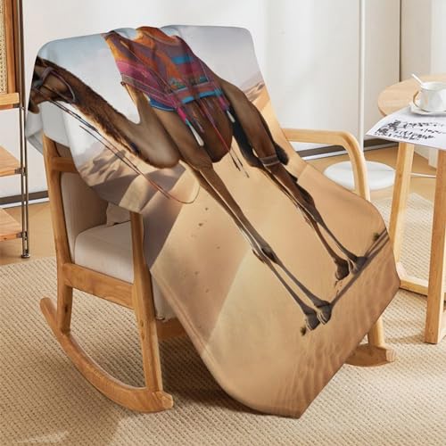 Linge de lit chameau impression 3D couvre-lit flanelle premium - 7