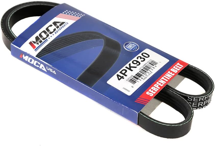 4PK930 Serpentine Belt fit 96-97 for Ford, 87-91 for Nissan, 89-97 for Toyota, 94-96 for Buick, 99-06 for Suzuki, 94-96 for Cadillac, 01-04 for Chevrolet, 91-96 for Dodge, 09-19 for Infiniti