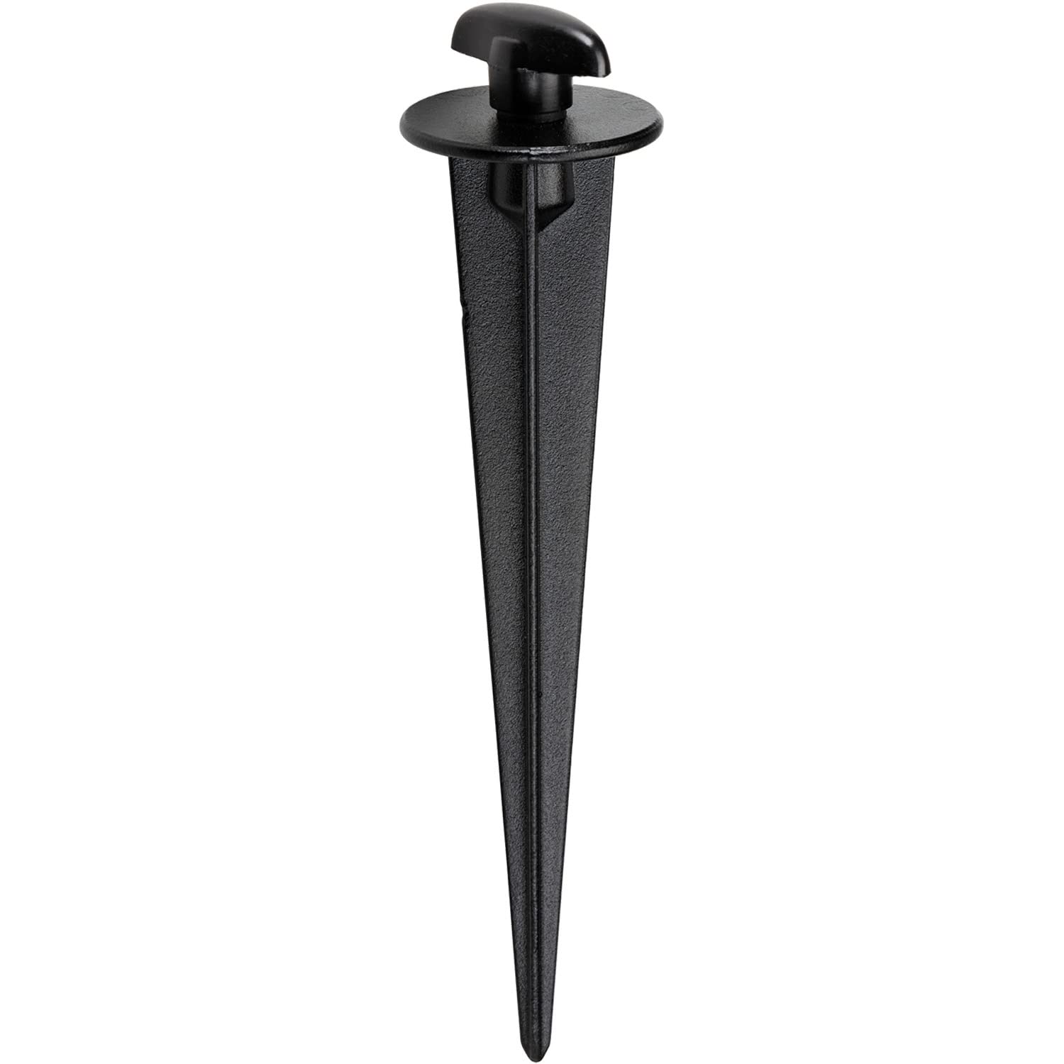 Loops Outdoor Earth Ground Spike For Flood Lights - Polycarbonate Black