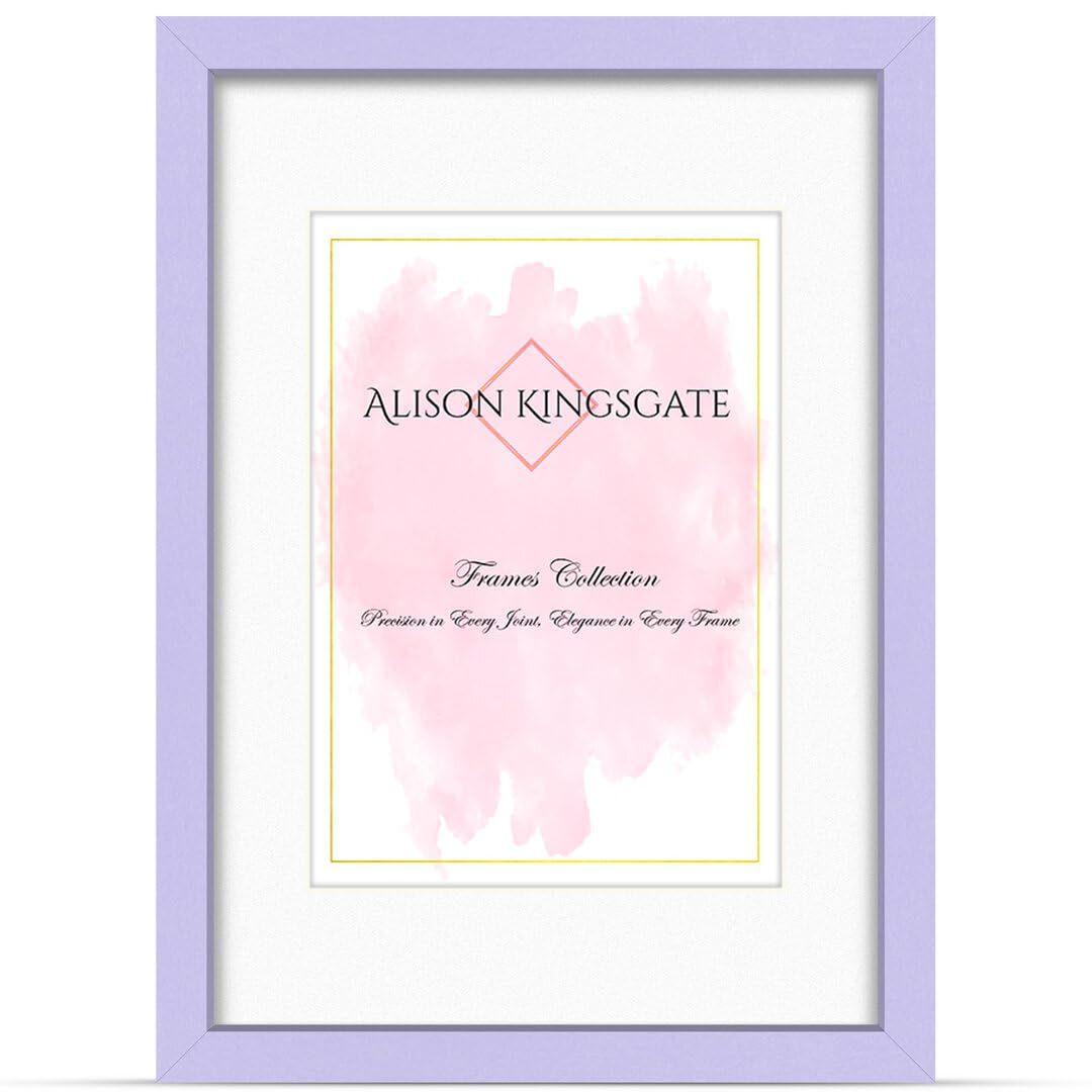 Alison Kingsgate A2 PURPLE Picture Frame with Mount for A3 Photos