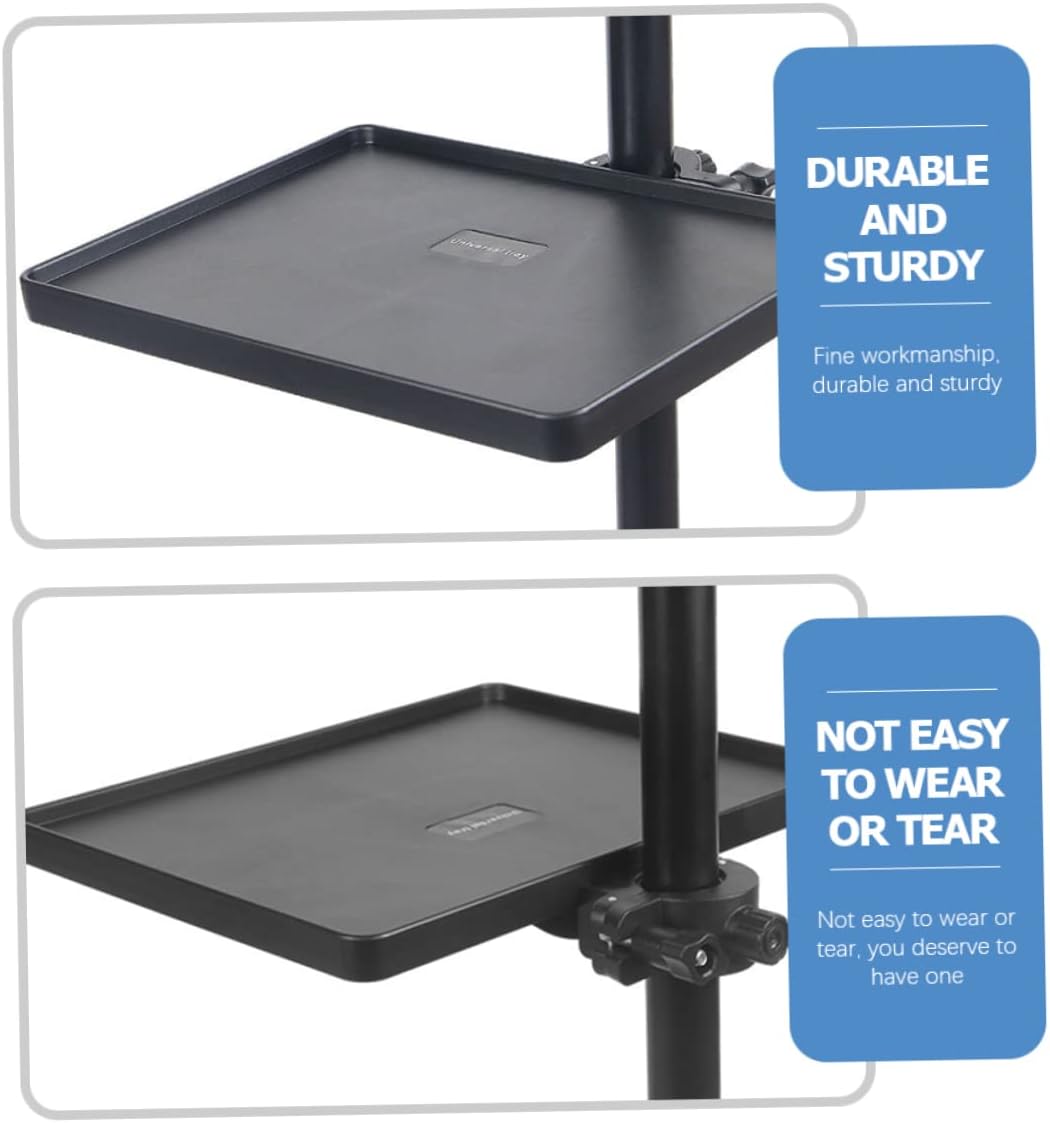 Desktop Cellphone Holder Metal Serving Tray Cup Holder Tray Mic Phone Stand Music Recording Equipment Live Broadcast Phone Rack Microphone Stand Bracket Microphone Rack Tripod Clip