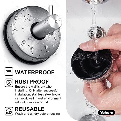 YOHOM Gancio Ventosa Asciugamani Appendi