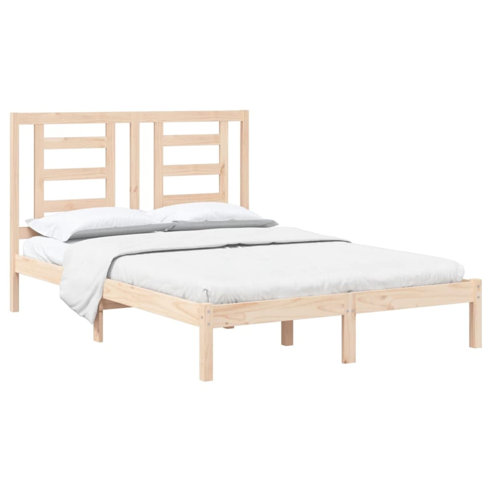ShGaxin Struttura del letto, Doghe, Base letto, Telaio del letto, Letto Mobile, Letti Giovani, Letto pieno, Legno massello di pino 140x200 cm