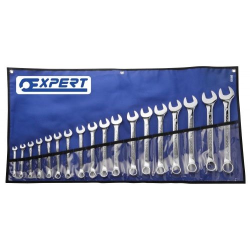 Britool Combination Spanner Set In Tool Roll 18 Piece