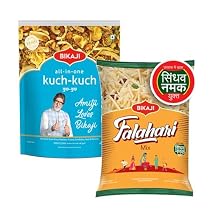 Kuch-Kuch All In One 1000g and Falhari Mix 200g Combo of 1200g 42.33Oz Authentic Indian Snacks Family Pack | Crunchy Namkeen, Party Mix, Bar Snacks & Tea-Time Treats