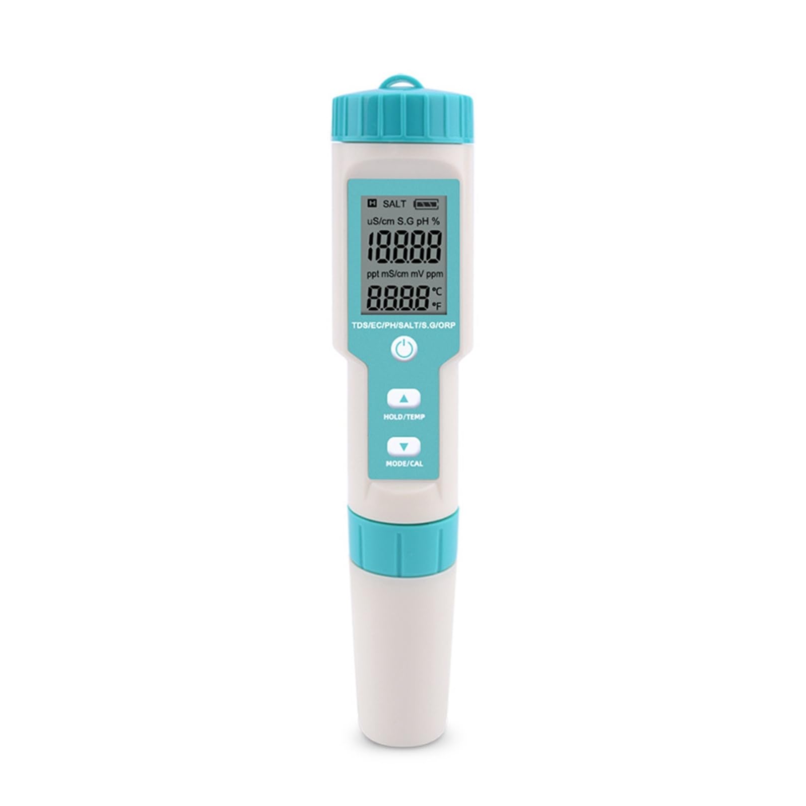 JVDDI 7 In 1 PH/TDS/EC/ORP/Salinity/Temperature Meter C-600 Water Quality Tester for Drinking Water