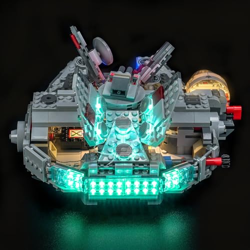 Kit de luz LED compatible con Lego 75426 BrickBling Halcón Milenario 7