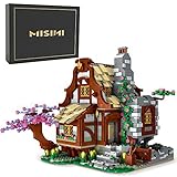 MISINI Mork 033004 Technik Mittelalterliche Bauernhaus Bausteine,MOC groß Haus Modell 2024 Klemmbausteine,Konstruktions Spielzeug für Erwachsene und Jugendliche,Kompatibel mit Lego