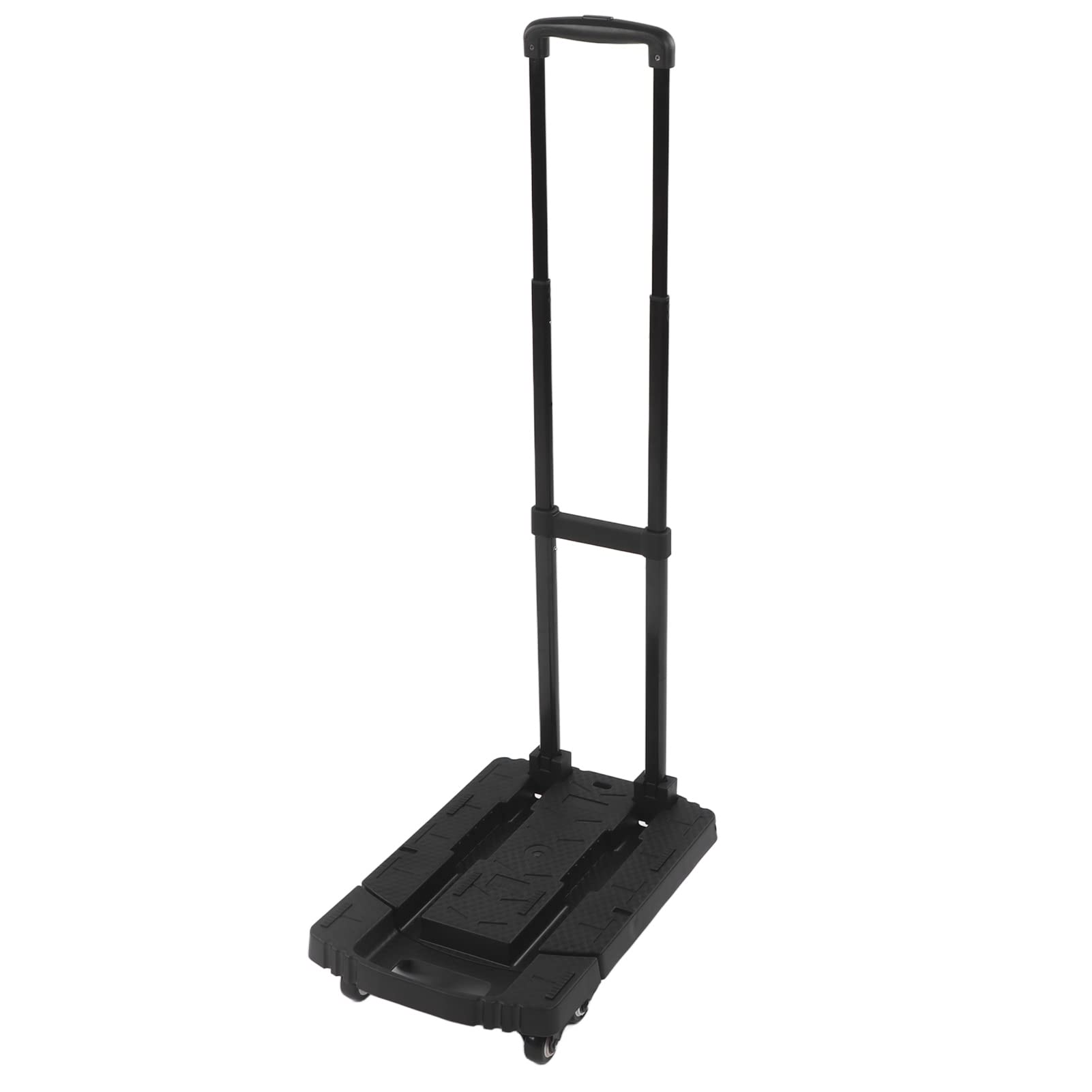 Acouto Carrello a Mano Pieghevole Carrello per Carrelli da 440 Libbre per Seggiolino Auto da Viaggio a 6 Ruote per Bagagli Esteso Ruote e Direzione a Mano Pieghevole per Carrelli a
