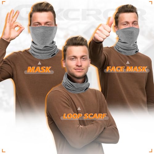 GXCROR Aquecedor De Pescoço Máscara Facial De Inverno Fleece Neck Gaiter Ski Face Cover Cachecol Par
