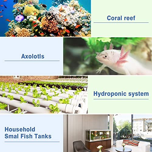Poafamx Aquarium Chiller 42gal 1/10 HP Hydroponics Water Chiller for Home Use Fish Axolotl Coral Shrimp Farming 110V with Pump and Pipe - Thumbnail 6