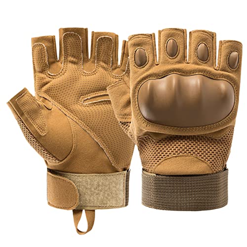 KICHOUSE Men's Women's Half Finger Gloves Outdoor Mountaineering Cycling Gloves Non-Slip Palm Breathable for Sports Fitness