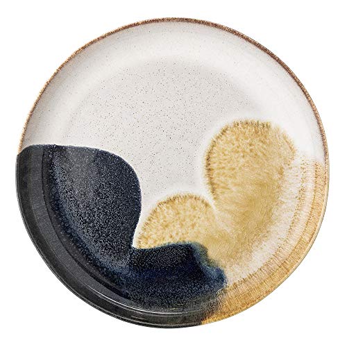 Bloomingville Nordic Servierplatte aus Stoneware, bunt – 35×4 cm, skandinavisches Design, spülmaschinenfest – 82046914
