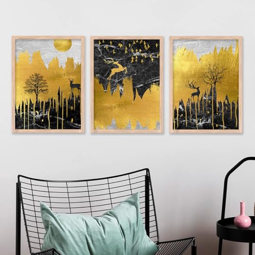 Image of kotart Modern Wall Art Framed Painting for Wall Decoration - Wall Paintings for Living Room, Bedroom - Big Size Wall Painting (Art 3, 19x25 inch)