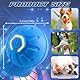 BSOON Hundespielzeug Ball Elektrisch, 2 Stück Intelligentes Interaktiver Ball Hundespielzeug, Automatisches Magic Ball für Hunde, Wiederaufladbar über USB (Blau+Orange)