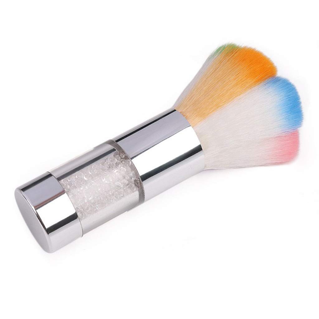 Brushes with Rhinestones Handle Acrylic Powder Gel Nail Powder Dust Brush Gel Remover Tool