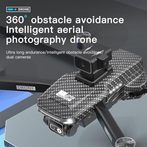 Image of dRoNe wItH hD DuAl cAmErA BrUsHlEsS MoToR, oNe cLiCk tAkEoFf /lAnDiNg FlIp rOlLiNg gEsTuRe cOnTrOl wI-Fi cAmErA ReMoTe cOnTrOl -X DrOnE, 2 x BaTtErY (JS29)