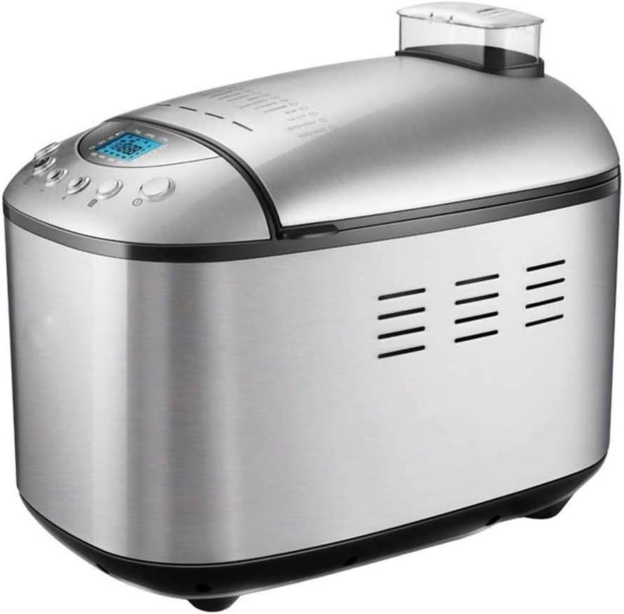 Bread Machine Premium Dough Maker with Auto Fruit and Nut Dispenser, Loaf Capacity, Stainless Steel