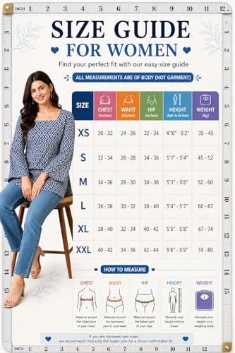 Image of SONISHA Women's Rayon Floral Print Short Kurti for Women Elegance Square Neck, Long Sleeves with Style Criss Cross Back Kurti, Top for Office Wear, Casual, Outdoor
