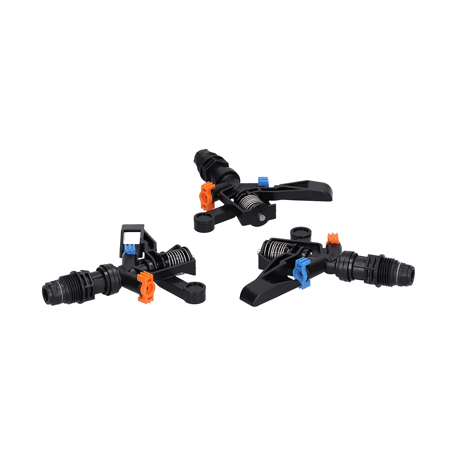Aspersor de jardín, 10 aspersores de césped giratorios de 360 grados G1/2 con rosca macho, sistema de riego de patio para una gran cobertura de área