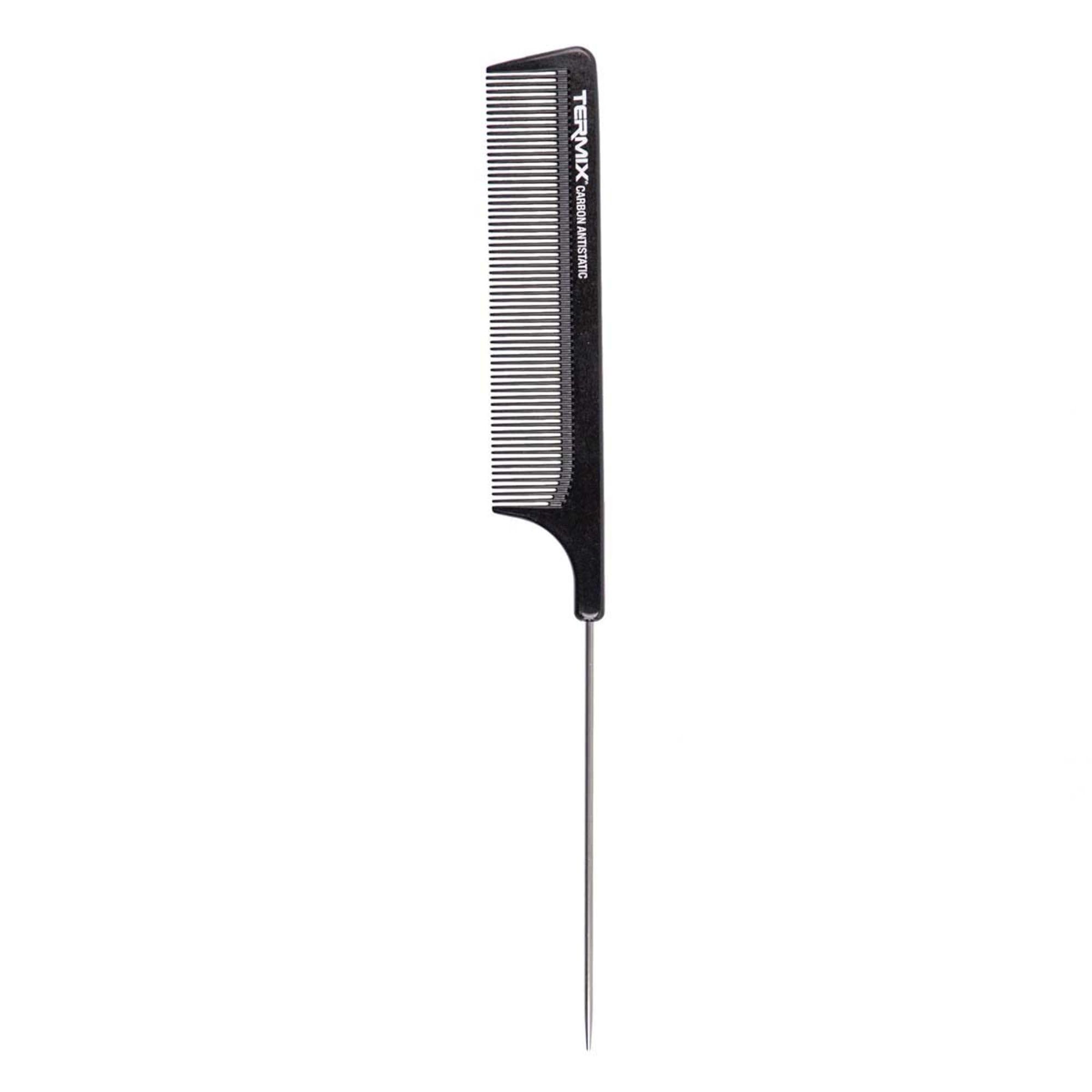 Termix Carbon 21.5cm Metal Tail Comb 821 Professional Hair Salon Styling Barber