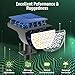 GKGG Solar Lights Outdoor Waterproof IP65, Solar Powered 76 LED 3 Lighting Modes Solar Spot Lights Outdoor for Yard Garden Landscape Pathway (Cool White, 4 Pack)