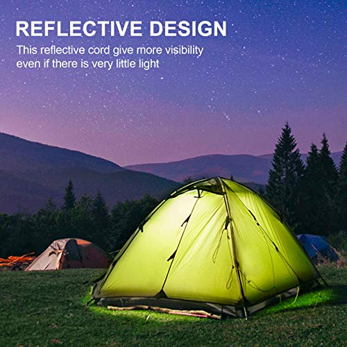 CLISPEED Clipes de Lna Reflexiva Cnjuntde Cabs de Guia de Crda de Barraca Clipes de Lna Aóris de Bar