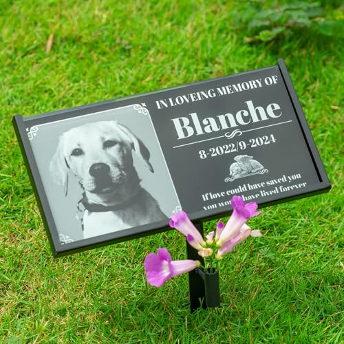 BCMCZCDC Grave Marker Stand,Heavy Duty Gravestone Holder,Memorial Plaque Support for Pet,Dog,Cat,Tombstone,Headstone,Garden Memorial Stone Stand (for 12"X6" Plaque) by BCMCZCDC - Image 4