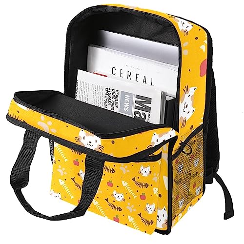 Sac à dos pour garçons imprimé chat rigolo pour stimuler l'imagination à chaque récréation - 3