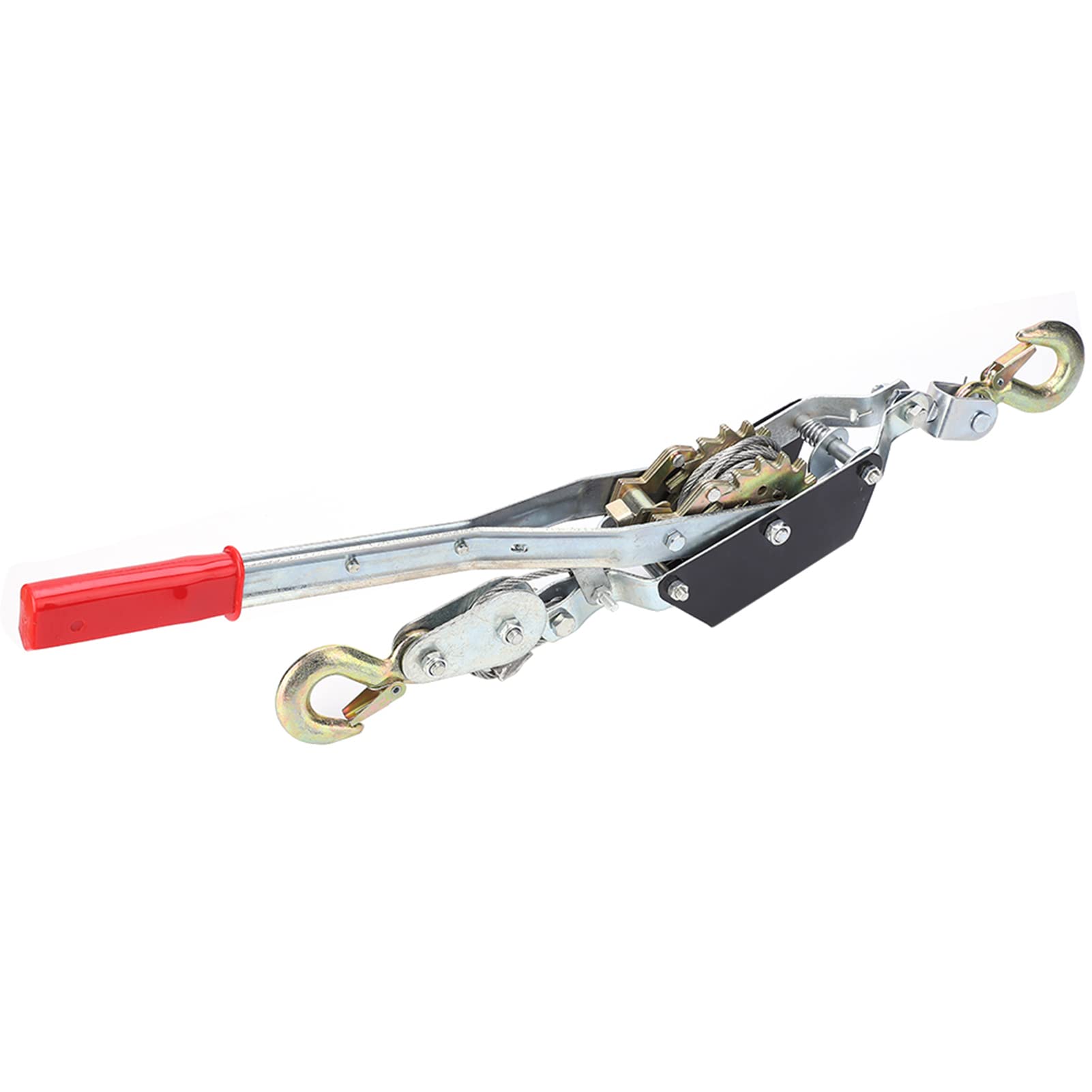 Extractor de Cable de Alimentación, Engranajes Dobles, Servicio Pesado, 2 Toneladas, con 2 Ganchos, Elevación Automotriz