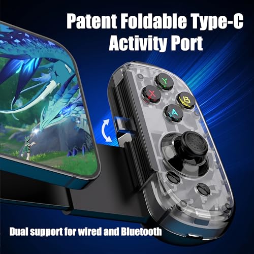 Controlador de juego móvil USB-C inalámbrico y con cable para PC y Switch 3