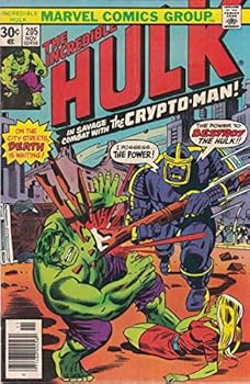 Comic Incredible Hulk #205 "Crypto-man Appearance" Book