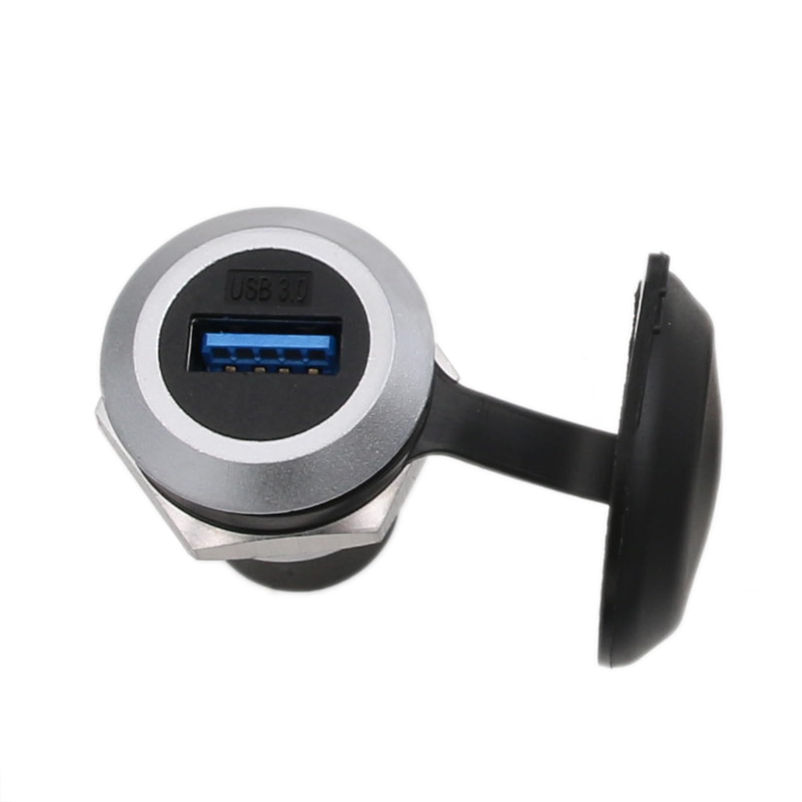 HangTon USB-3.0-Kupplung, wetterfester Steckverbinder, Schottdurchführung, kreisförmiges Inline-Kabel, Buchse auf Buchse, 5 Stück