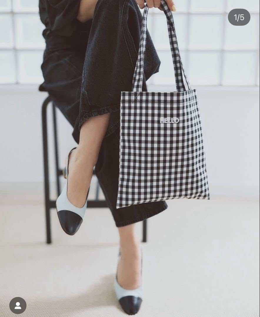 即購入可 ❣️ギンガムチェック トートバッグ Amazon.co.jp: FORME25 ギンガムチェックトートバッグ 東原亜希 : おもちゃ