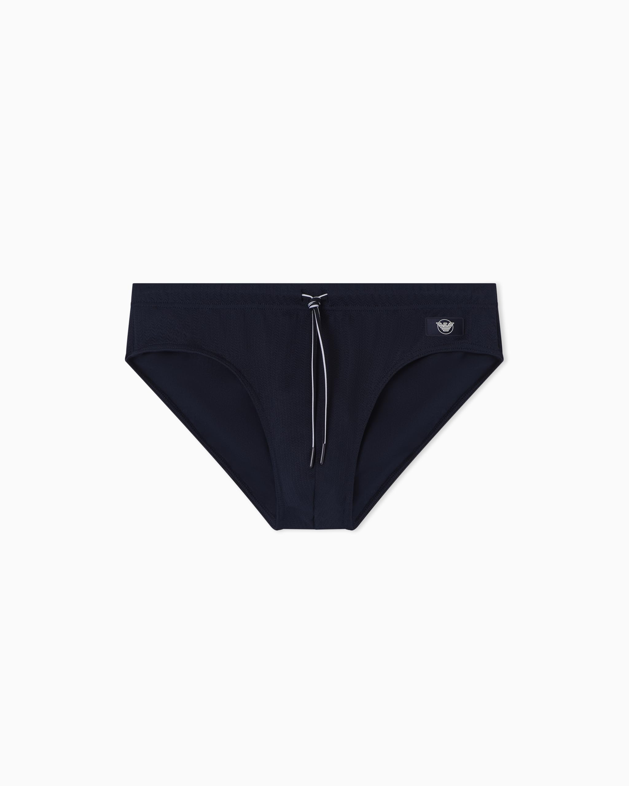 Emporio Armani Men's Satin Label Brief Blue S