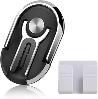 Coyoleoeo Phone Ring Holder 360° Degree Rotation Phone Grip Ring Holder for Cell Phone with Shower Phone Holder - Phone Ring Grip and White Wall Phone Holder (Random Color)