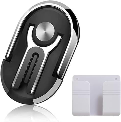 Coyoleoeo Phone Ring Holder 360° Degree Rotation Phone Grip Ring Holder for Cell Phone with Shower Phone Holder - Phone Ring Grip and White Wall Phone Holder (Random Color) 