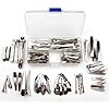 ALL in ONE DIY Hair Clip Kit: Assorted Size & Design – 18 Pieces (Alligator, French Style Barrette, Snap, Bobby Pin) + Container
