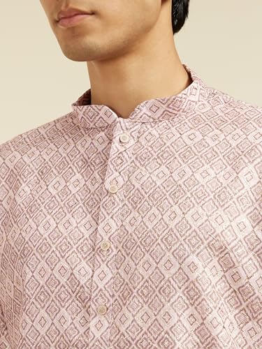 Image of DIWAS BY MANYAVAR Men's Art Silk Printed Kurta (1pc)