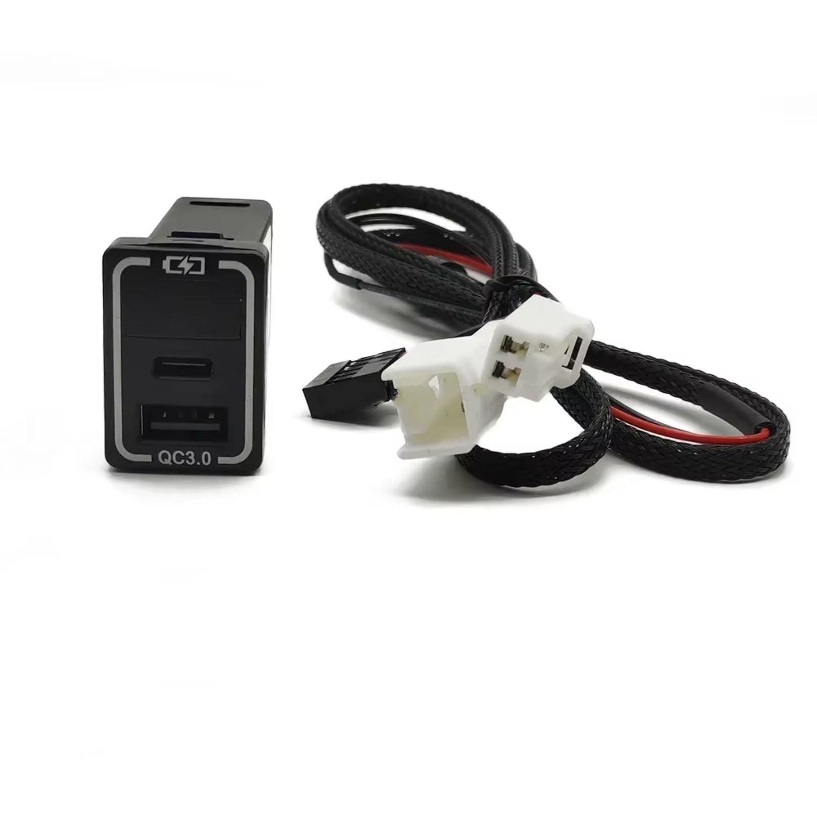 Puerto USB Consola Central Compatible Con Toyota Para Prado 150 Coche Puerto QC3.0 Rápido Cargador Adaptador Carga Teléfono Inteligente Para TYPE-C PD Puerto USB