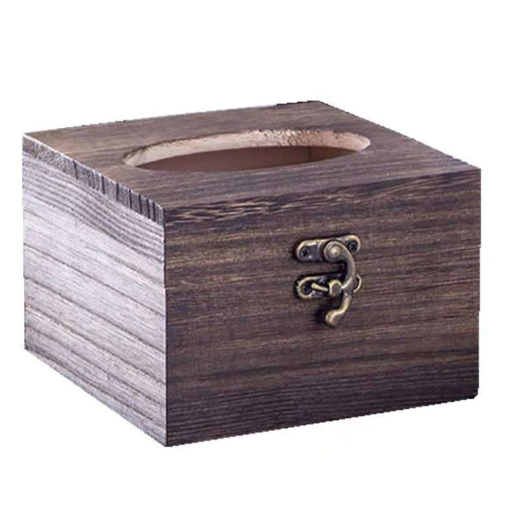 Boîte de soie en bois pour cacher les mouchoirs et décorer la maison avec style