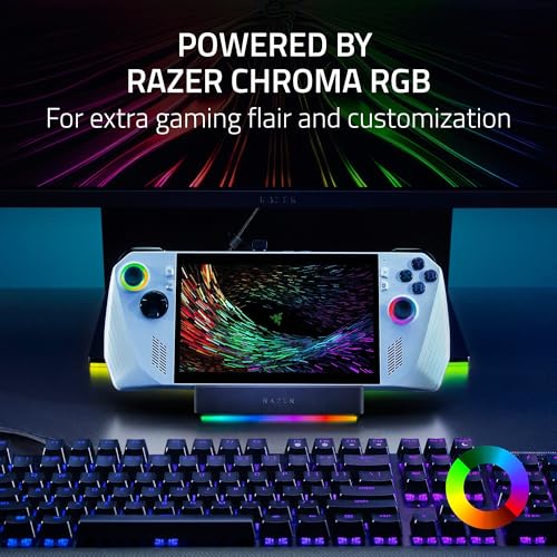 Razer Handheld Dock Chroma: Charging Hub & Expand Connectivity for Mobile Gaming & Tablets - iPhone 16, Steam Deck, ROG Ally, Switch & More - USB C, USB A (3), HDMI, GbE - 100W Power Passthrough by Razer - Image 6