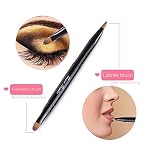 Retractable Lip Brush Concealer Makeup Dual End Travel Size Lipstick Brush With Cap - Image 5