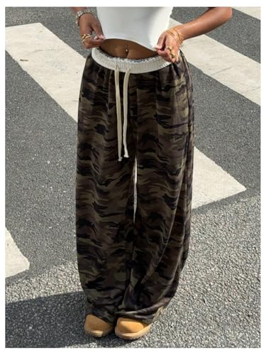 Pantalon de survêtement ample à cordon de serrage réglable