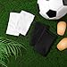 2 Pair Shin Pads Socks, Soccer Shin Guard Covers Socks Breathable Football Shin Pads Holders Soccer Sock Sleeves Soft Calf Sleeves for Kids Adults Beginners (Black & White)