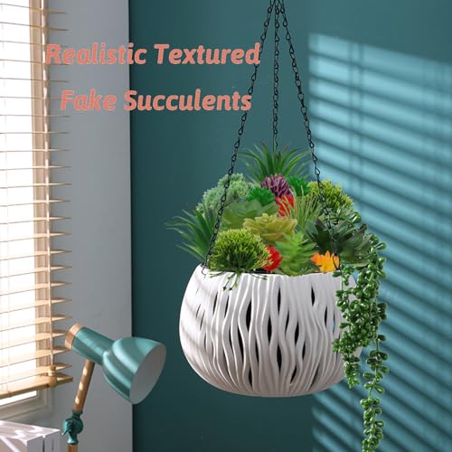 QUOZUO 20pcs Colorful Succulents Plants Artificial, Fake Succulents - Image 4